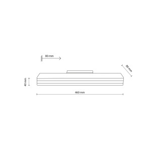 Viga Wood Led Sosna Szczotkowana Postarzana Kinkiet Tk Lighting