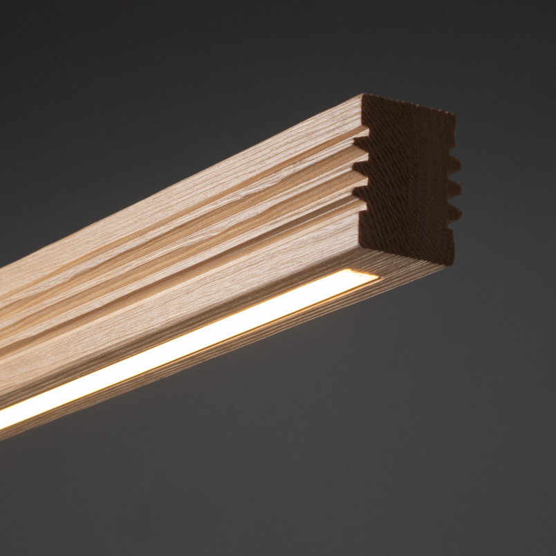 Viga Wood Led Sosna Szczotkowana Postarzana Lampa Suftowa Tk Lighting