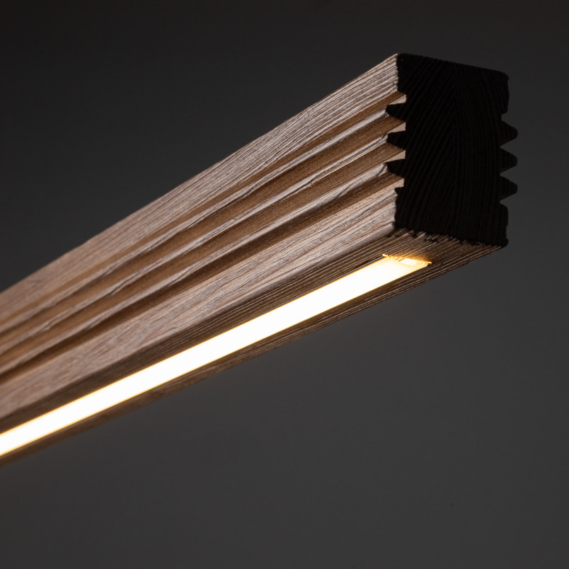 Viga Wood Led Sosna Szczotkowana Orzech Lampa Sufitowa Tk Lighting