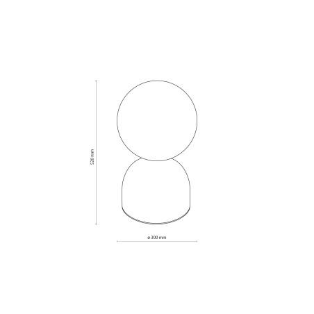 Miki Sabia Big Lampka Nocna 1Xe27 Tk Lighting
