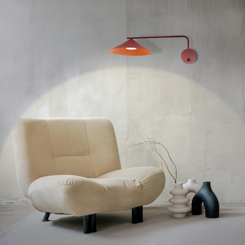 Lume M Burgund Kinkiet 1Xgx53 Tk Lighting