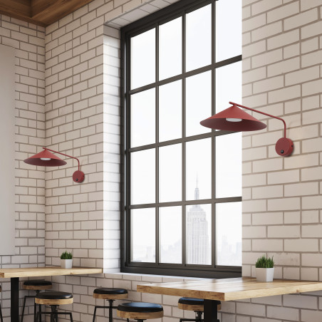 Lume M Burgund Kinkiet 1Xgx53 Tk Lighting