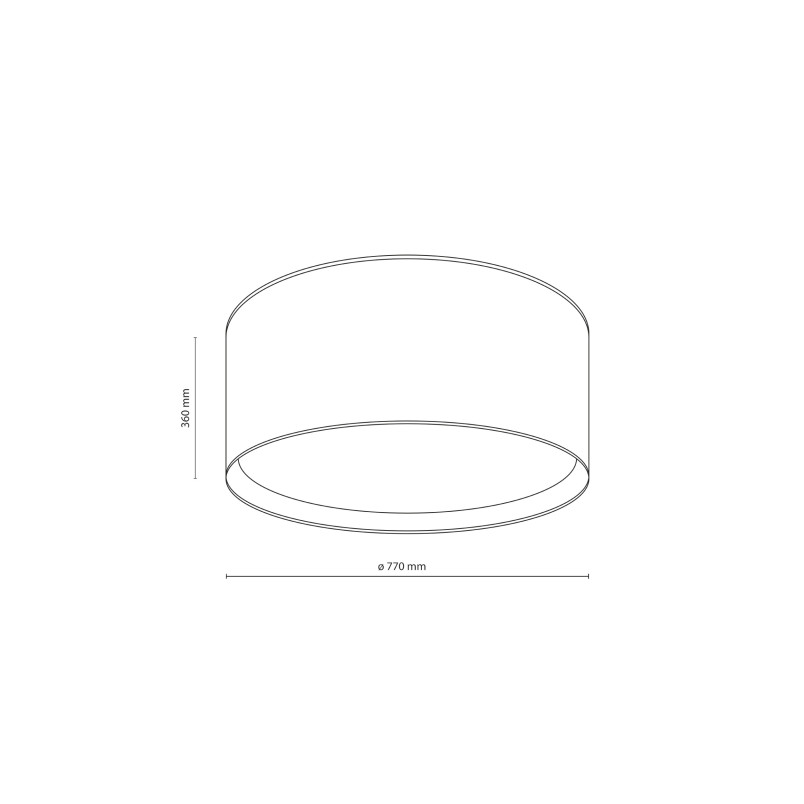 Largo Beige Lampa Sufitowa 6Xe27 Tk Lighting