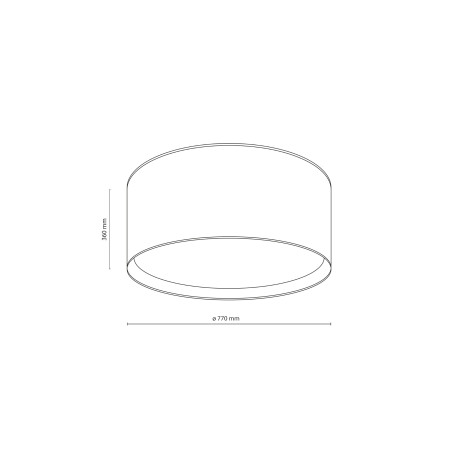 Largo Beige Lampa Sufitowa 6Xe27 Tk Lighting