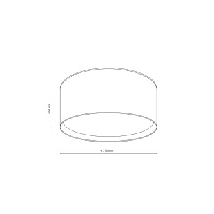 Largo Black Lampa Sufitowa 6Xe27 Tk Lighting