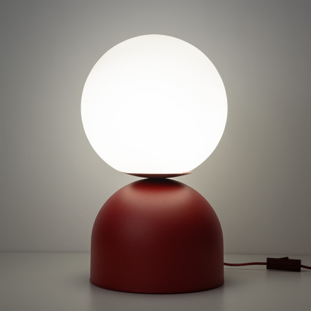 Miki Burgund Big Lampka Nocna 1Xe27 Tk Lighting
