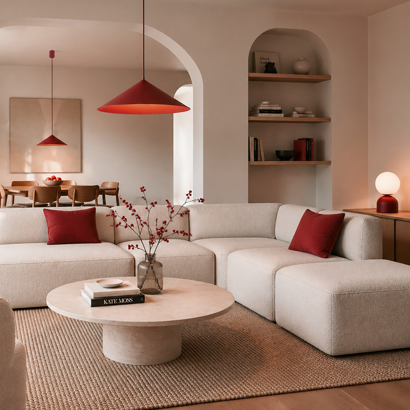 Miki Burgund Big Lampka Nocna 1Xe27 Tk Lighting