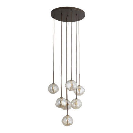 Lava Brown Lampa Wisząca 7Xg9 Tk Lighting