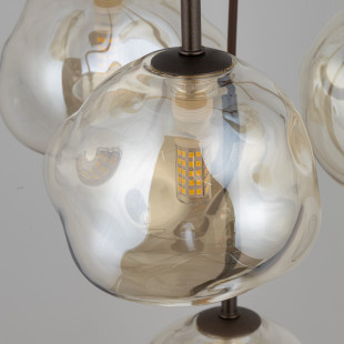 Lava Brown Lampa Wisząca 7Xg9 Tk Lighting
