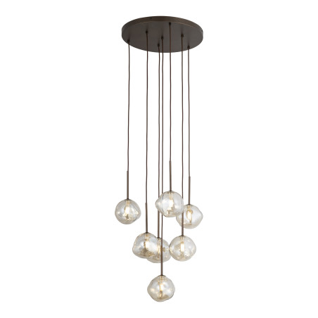 Lava Brown Lampa Wisząca 7Xg9 Tk Lighting