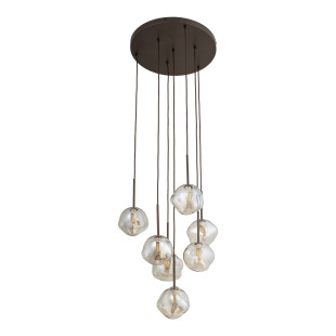 Lava Brown Lampa Wisząca 7Xg9 Tk Lighting