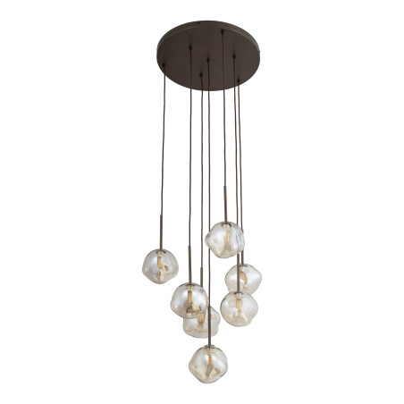 Lava Brown Lampa Wisząca 7Xg9 Tk Lighting