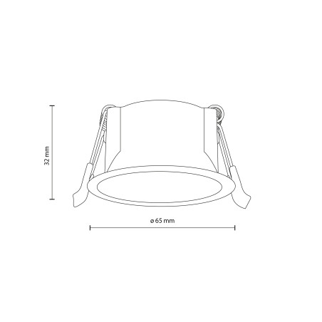 Rivo White 1 X Gu10 Mini Mr 11 Tk Lighting