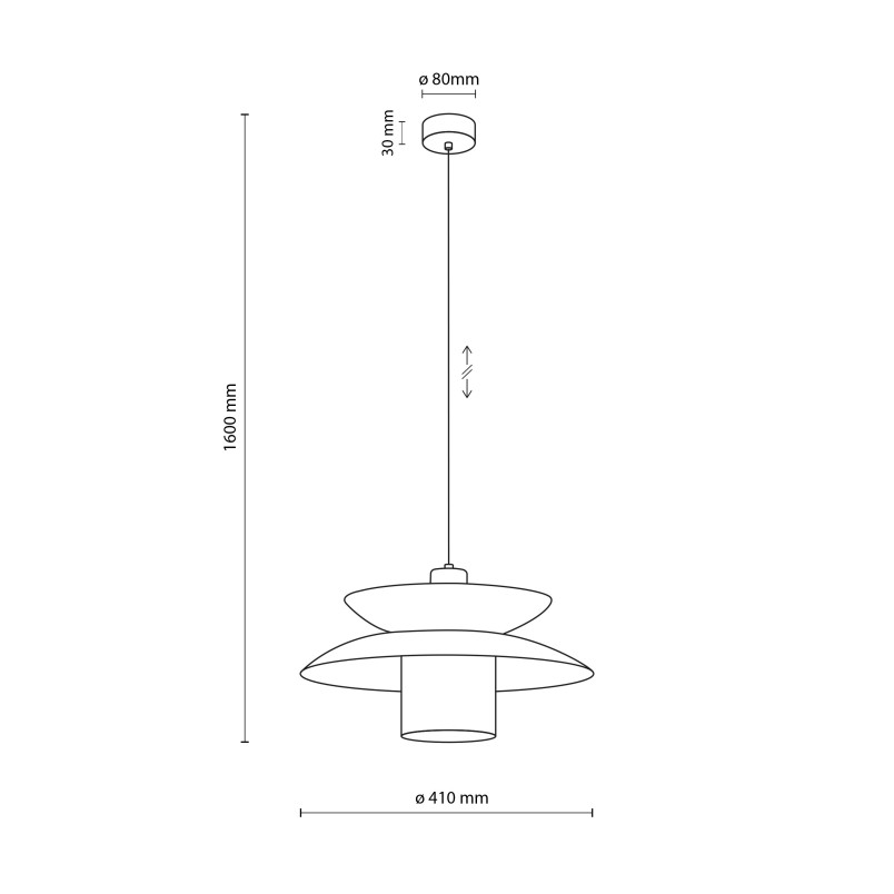 Verado White 1 Lampa Wisząca Tk Lighting