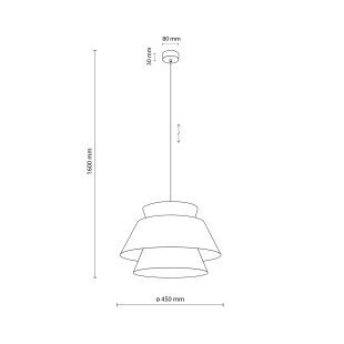 Kalum Len Lampa Wisząca 1Xe27 Tk Lighting