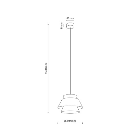 Kalum Wood Lampa Wisząca 1Xe27 Tk Lighting