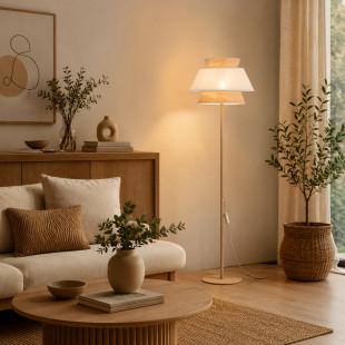 Kalum Len Lampa Podłogowa 1Xe27 Tk Lighting