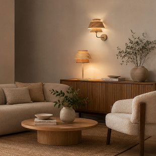 Kalum Wood Lampka Nocna 1Xe27 Tk Lighting