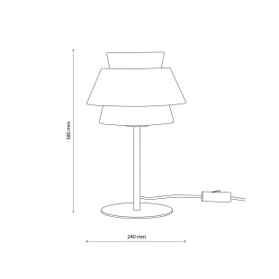 Kalum Len Lampka Nocna 1Xe27 Tk Lighting