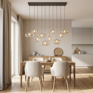 Nebia New Brown Lampa Wisząca 10Xg9 Tk Lighting