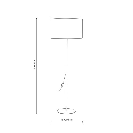 Dalum Olive Lampa Podłogowa 1Xe27 Tk Lighting