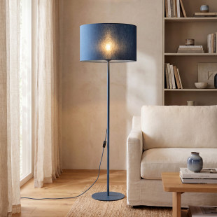 Dalum Navy Lampa Podłogowa 1Xe27 Tk Lighting