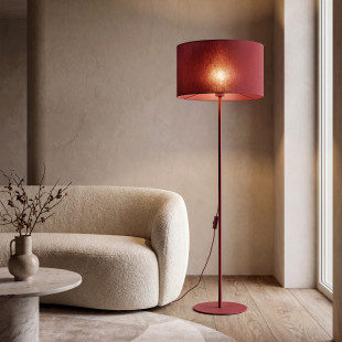 Dalum Burgund Lampa Podłogowa 1Xe27 Tk Lighting