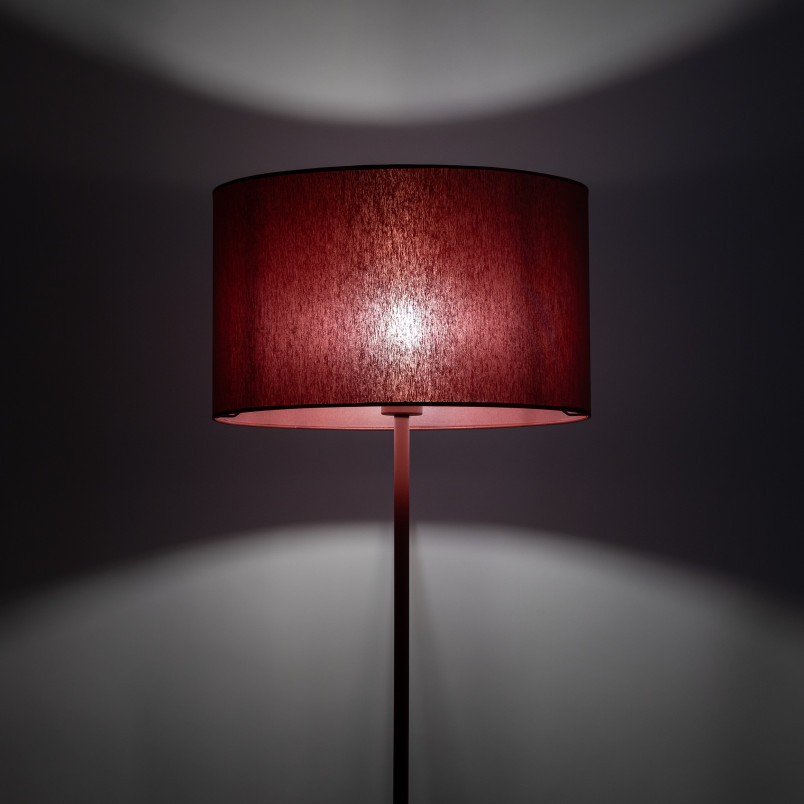 Dalum Burgund Lampa Podłogowa 1Xe27 Tk Lighting
