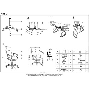 Fotel biurowy Vire II Halmar - Komfort i Ergonomia