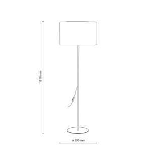 Dalum Navy Lampa Podłogowa 1Xe27 Tk Lighting