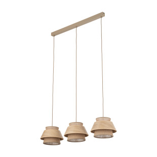 Kalum Wood Lampa Wisząca 3Xe27 Tk Lighting