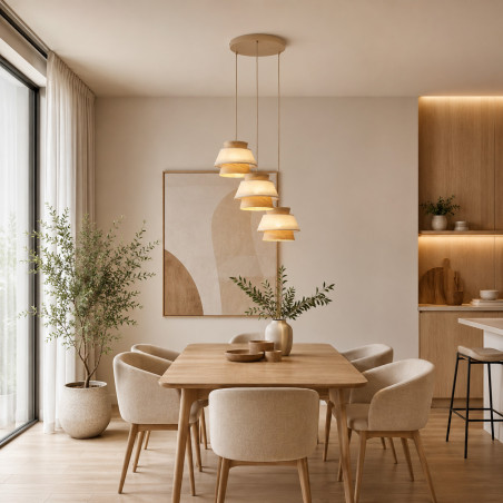 Kalum Len Lampa Wisząca 3Xe27 Koło Tk Lighting