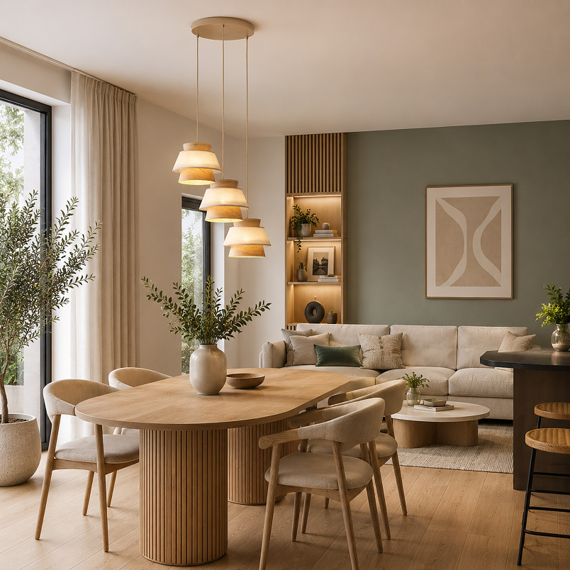 Kalum Len Lampa Wisząca 3Xe27 Koło Tk Lighting