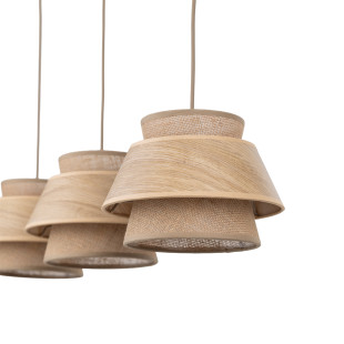 Kalum Wood Lampa Wisząca 3Xe27 Tk Lighting