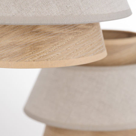 Kalum Len Lampa Wisząca 3Xe27 Koło Tk Lighting