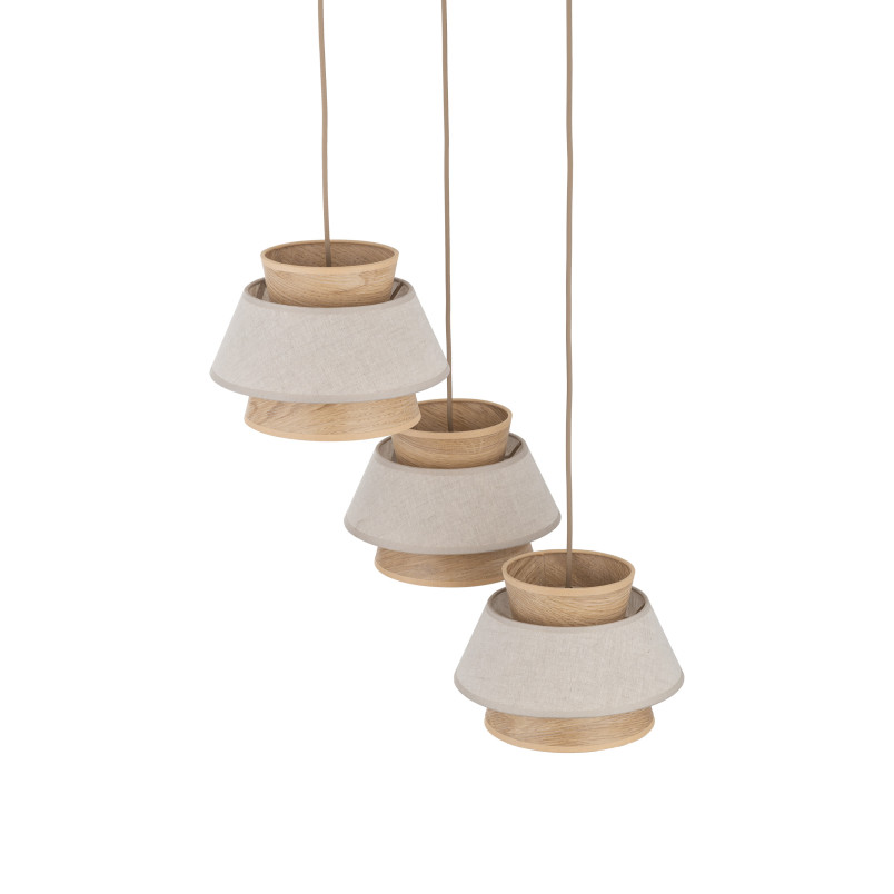 Kalum Len Lampa Wisząca 3Xe27 Koło Tk Lighting