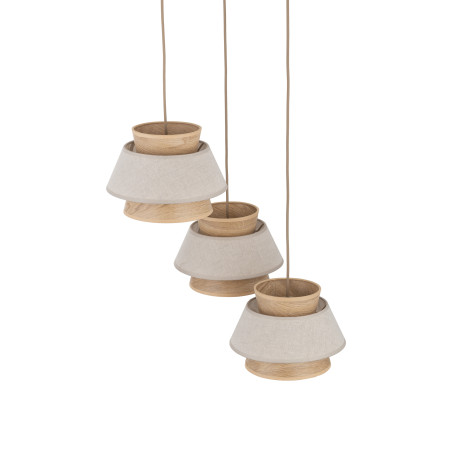 Kalum Len Lampa Wisząca 3Xe27 Koło Tk Lighting