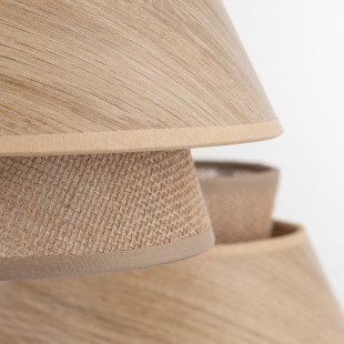 Kalum Wood Lampa Wisząca 3Xe27 Koło Tk Lighting