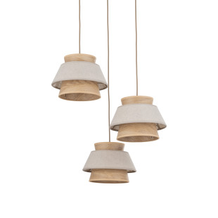 Kalum Len Lampa Wisząca 3Xe27 Koło Tk Lighting