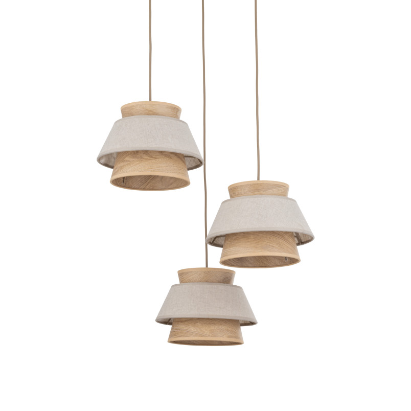 Kalum Len Lampa Wisząca 3Xe27 Koło Tk Lighting