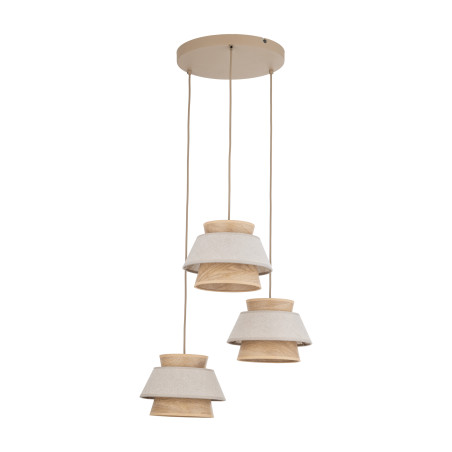 Kalum Len Lampa Wisząca 3Xe27 Koło Tk Lighting