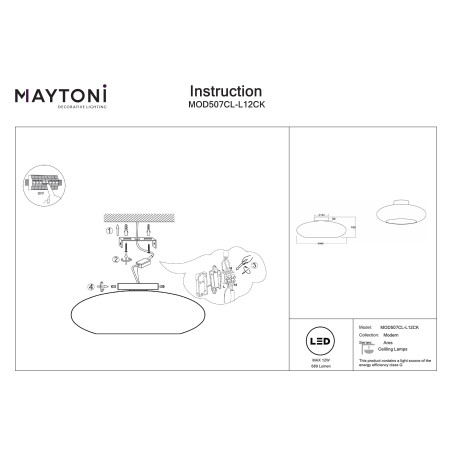 Plafon Aros Copper Maytoni