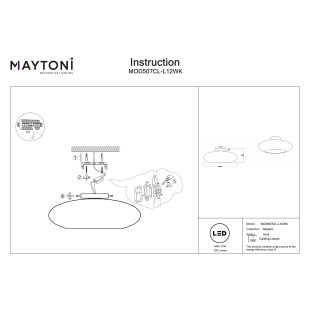 Plafon Aros White Maytoni