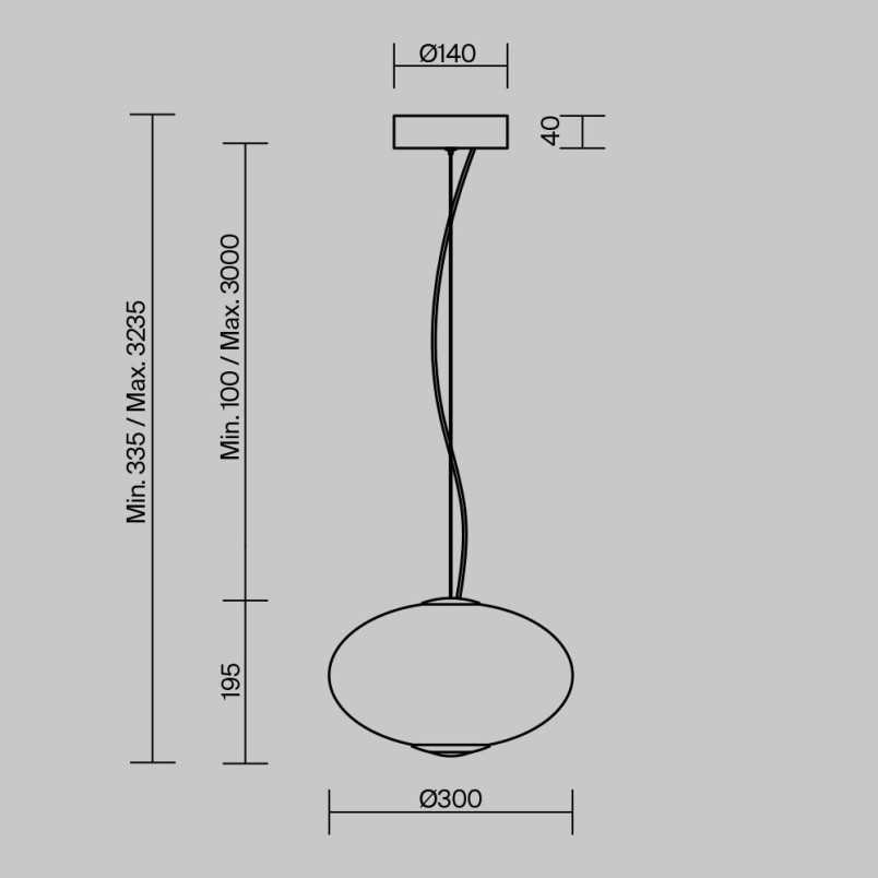 Lampa wisząca Bruma Chrome Maytoni