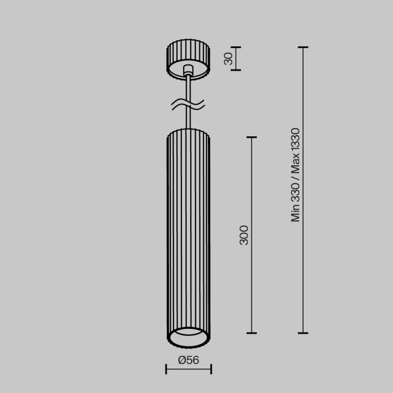 Lampa wisząca Calipso Brass Maytoni