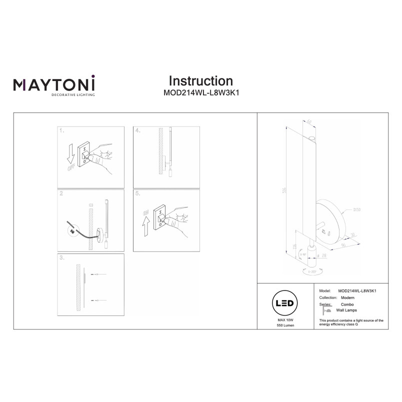 Kinkiet Combo White Maytoni