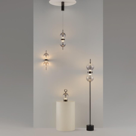 Lampa podłogowa Double Moon Black Maytoni