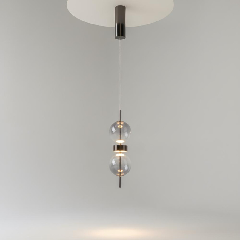Lampa wisząca Double Moon Black Maytoni
