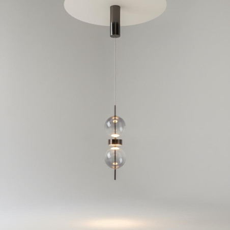 Lampa wisząca Double Moon Black Maytoni