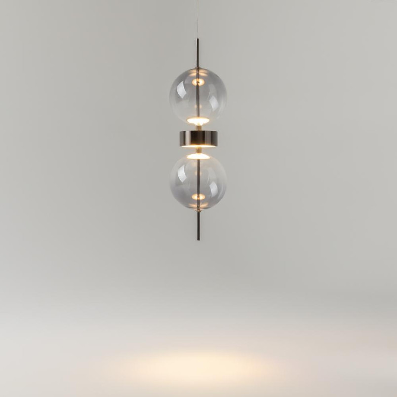 Lampa wisząca Double Moon Black Maytoni